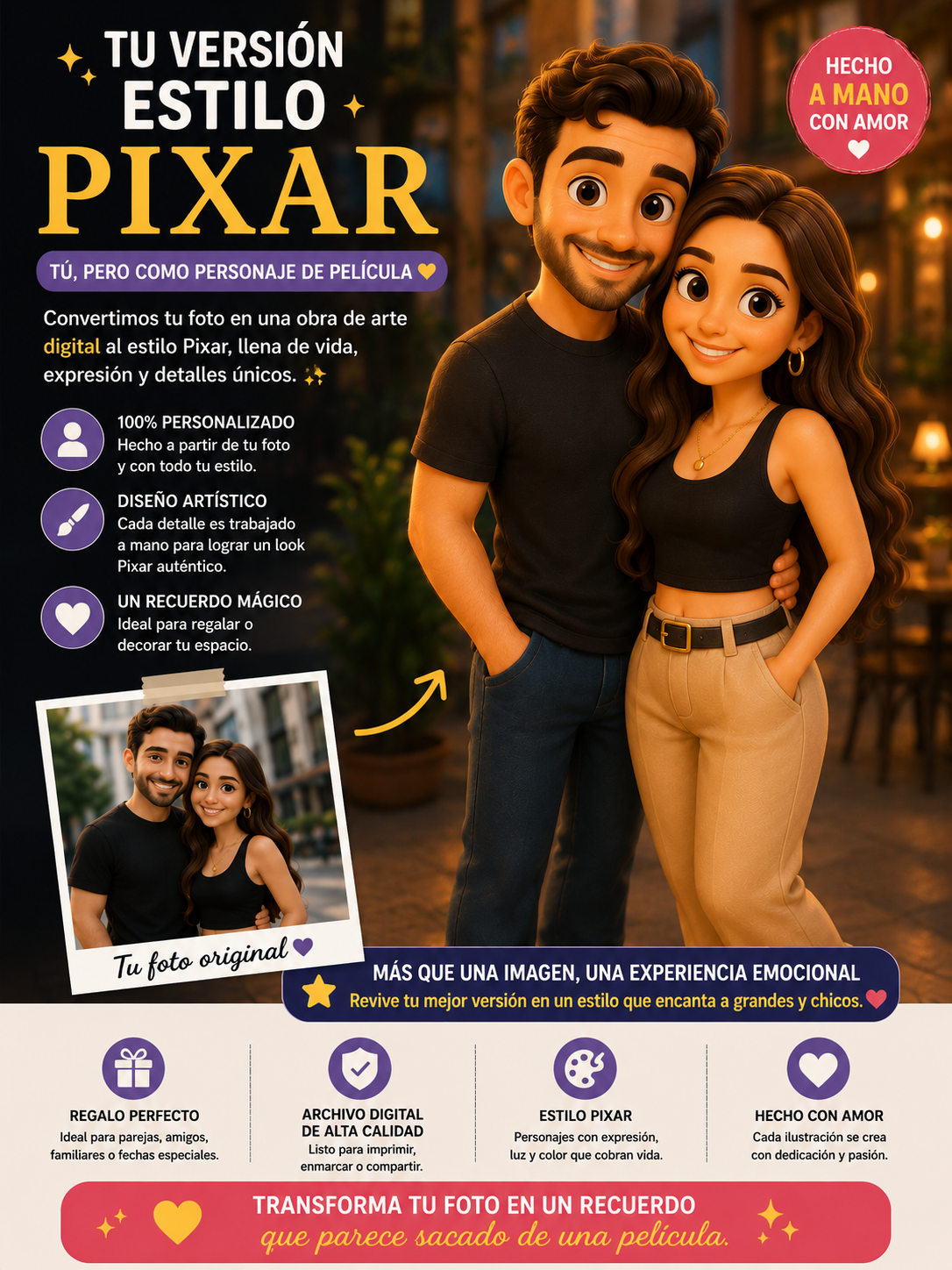 Tu versión estilo pixar
